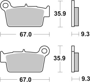 Jeep Grand Cherokee Brake Pads + Rotors - Front - DFC - Plain Rotors + 4000 HybriDynamic Pads - `99-`02