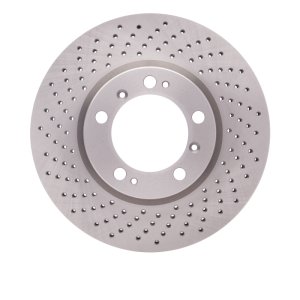 Porsche 911 Brake Rotor (1) - Left Front - DFC - Drilled - `98-`12 Porsche 911 Brake Rotor (1) - Left Front - DFC - Drilled - `98-`12