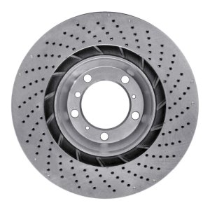 Porsche 911 Brake Rotor (1) - Left Rear - DFC - Drilled - `07-`13 Porsche 911 Brake Rotor (1) - Left Rear - DFC - Drilled - `07-`13