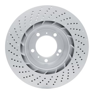 Porsche 911 Brake Rotor (1) - Right Rear - DFC - Drilled - `10-`23