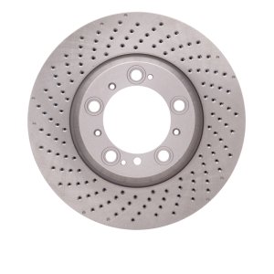 Porsche 911 Brake Rotor (1) - Left Rear - DFC - Drilled - `99-`23 Porsche 911 Brake Rotor (1) - Left Rear - DFC - Drilled - `99-`23