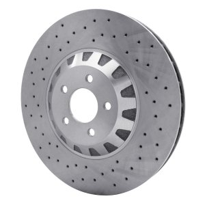 Ford Mustang Brake Rotor (1) - Right Front - DFC - Drilled - `16-`18 Ford Mustang Brake Rotor (1) - Right Front - DFC - Drilled - `16-`18