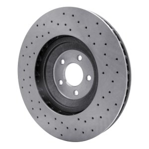 Ford Mustang Brake Rotor (1) - Right Front - DFC - Drilled - `16-`18 Ford Mustang Brake Rotor (1) - Right Front - DFC - Drilled - `16-`18