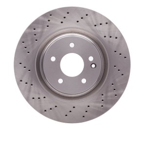Mercedes-Benz SL600 Brake Rotor (1) - Front - DFC - Drilled - `93-`02