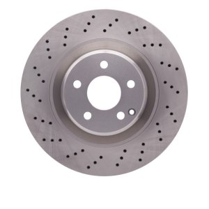 Mercedes-Benz S600 Brake Rotor (1) - Front - DFC - Drilled - `01-`06