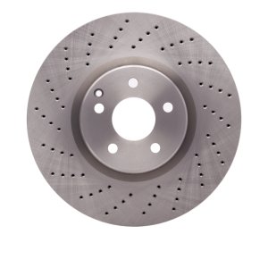 Mercedes-Benz S600 Brake Rotor (1) - Front - DFC - Drilled - `01-`03