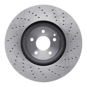 Mercedes-Benz S600 Brake Rotor (1) - Front - DFC - Drilled - `01-`03 Mercedes-Benz S600 Brake Rotor (1) - Front - DFC - Drilled - `01-`03