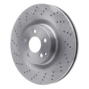 Mercedes-Benz S400 Brake Rotor (1) - Front - DFC - Drilled - `07-`14