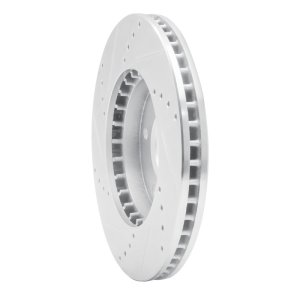 Hyundai XG300 Brake Rotor (1) - Front Right - DFC - Drilled & Slotted - Silver - `01-`03