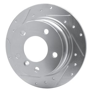 BMW Z3 Brake Rotor (1) - Rear Left - DFC - Drilled & Slotted - Silver - `96-`02 BMW Z3 Brake Rotor (1) - Rear Left - DFC - Drilled & Slotted - Silver - `96-`02
