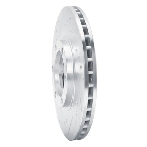 Chevrolet LUV Pickup Brake Rotor (1) - Front Left - DFC - Drilled & Slotted - Silver - `86-`06 Chevrolet LUV Pickup Brake Rotor (1) - Front Left - DFC - Drilled & Slotted - Silver - `86-`06