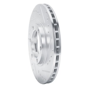 Chevrolet LUV Pickup Brake Rotor (1) - Front Right - DFC - Drilled & Slotted - Silver - `86-`06 Chevrolet LUV Pickup Brake Rotor (1) - Front Right - DFC - Drilled & Slotted - Silver - `86-`06