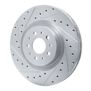 Ram ProMaster City Brake Rotor (1) - Front Left - DFC - Drilled & Slotted - Silver - `15-`22