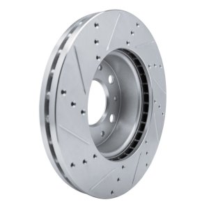 Ram ProMaster 1500 Brake Rotor (1) - Front Right - DFC - Drilled & Slotted - Silver - `14-`25