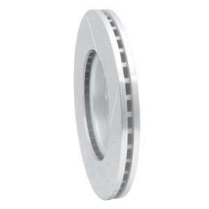 Buick Regal Sportback Brake Rotor (1) - Front Left - DFC - Drilled & Slotted - Silver - `16-`21