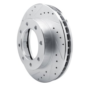 Chevrolet K3500 Brake Rotor (1) - Front Left - DFC - Drilled & Slotted - Silver - `77-`00 Chevrolet K3500 Brake Rotor (1) - Front Left - DFC - Drilled & Slotted - Silver - `77-`00