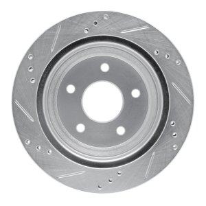 Chevrolet S10 Brake Rotor (1) - Rear Right - DFC - Drilled & Slotted - Silver - `97-`05 Chevrolet S10 Brake Rotor (1) - Rear Right - DFC - Drilled & Slotted - Silver - `97-`05