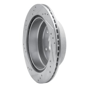 Chevrolet S10 Brake Rotor (1) - Rear Right - DFC - Drilled & Slotted - Silver - `98-`05 Chevrolet S10 Brake Rotor (1) - Rear Right - DFC - Drilled & Slotted - Silver - `98-`05