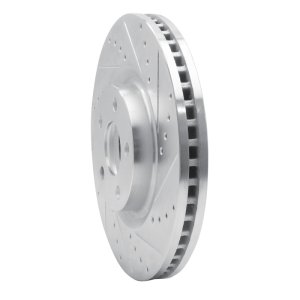 Ford Police Responder Hybrid Brake Rotor (1) - Front Right - DFC - Drilled & Slotted - Silver - `15-`20 Ford Police Responder Hybrid Brake Rotor (1) - Front Right - DFC - Drilled & Slotted - Silver - `15-`20