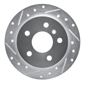 Mercedes-Benz B200 Brake Rotor (1) - Rear Left - DFC - Drilled & Slotted - Silver - `06-`11