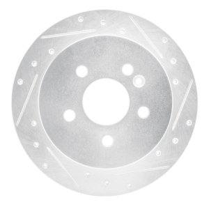 Mercedes-Benz ML350 Brake Rotor (1) - Rear Right - DFC - Drilled & Slotted - Silver - `98-`05