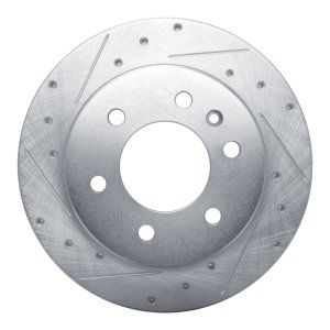 Mercedes-Benz Sprinter Brake Rotor (1) - Rear Left - DFC - Drilled & Slotted - Silver - `19-`25