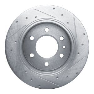 Mercedes-Benz Sprinter Brake Rotor (1) - Rear Left - DFC - Drilled & Slotted - Silver - `19-`25