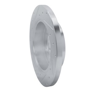 Mercedes-Benz Sprinter 2500 Brake Rotor (1) - Rear Right - DFC - Drilled & Slotted - Silver - `19-`25