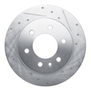 Mercedes-Benz Sprinter 2500 Brake Rotor (1) - Rear Right - DFC - Drilled & Slotted - Silver - `19-`25