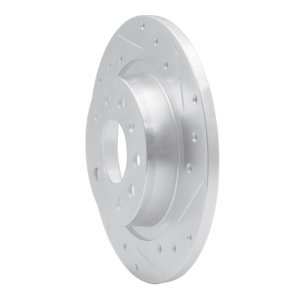 Cadillac BLS Brake Rotor (1) - Rear Right - DFC - Drilled & Slotted - Silver - `03-`11 Cadillac BLS Brake Rotor (1) - Rear Right - DFC - Drilled & Slotted - Silver - `03-`11