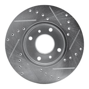 Infiniti G20 Brake Rotor (1) - Front Left - DFC - Drilled & Slotted - Silver - `93-`06