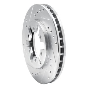 Nissan Urvan (Mexico) Brake Rotor (1) - Front Left - DFC - Drilled & Slotted - Silver - `85-`12