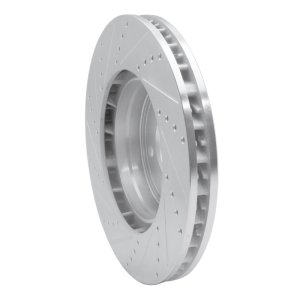 Porsche Cayenne Brake Rotor (1) - Right Front - DFC - Drilled & Slotted - Silver - `03-`18