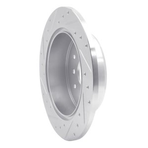 Lexus GS430 Brake Rotor (1) - Rear Right - DFC - Drilled & Slotted - Silver - `98-`10