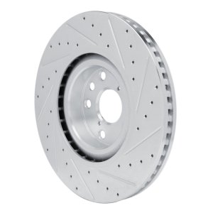 Lexus GS300 Brake Rotor (1) - Left Front - DFC - Drilled & Slotted - Silver - `11-`25
