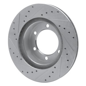Toyota Tacoma Brake Rotor (1) - Front Right - DFC - Drilled & Slotted - Silver - `95-`04