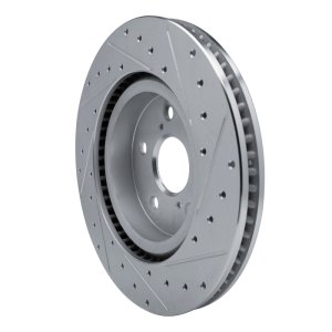 Lexus UX300h Brake Rotor (1) - Front Left - DFC - Drilled & Slotted - Silver - `18-`25