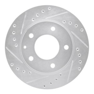 Ford Probe Brake Rotor (1) - Front Left - DFC - Drilled & Slotted - Silver - `93-`03 Ford Probe Brake Rotor (1) - Front Left - DFC - Drilled & Slotted - Silver - `93-`03