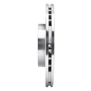 Mazda Protege Brake Rotor (1) - Front Right - DFC - Drilled & Slotted - Silver - `99-`03