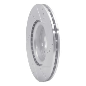 Mazda MX-5 Miata Brake Rotor (1) - Front Left - DFC - Drilled & Slotted - Silver - `16-`25