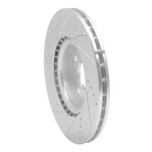 Mazda MX-5 Miata Brake Rotor (1) - Front Right - DFC - Drilled & Slotted - Silver - `16-`25