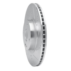 Mazda MX-5 Miata Brake Rotor (1) - Front Right - DFC - Drilled & Slotted - Silver - `16-`25