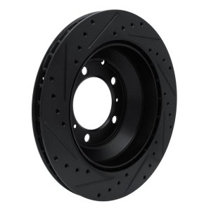 Porsche Cayenne Brake Rotor (1) - Rear Right - DFC - Drilled & Slotted - Black - `19-`23