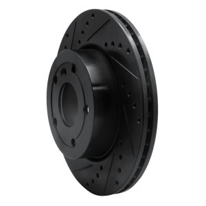 Land Rover Range Rover Brake Rotor (1) - Front Left - DFC - Drilled & Slotted - Black - `94-`02