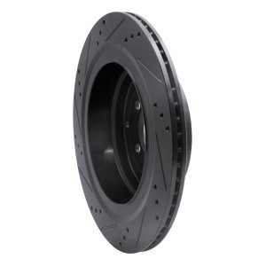 Land Rover Range Rover Brake Rotor (1) - Rear Right - DFC - Drilled & Slotted - Black - `06-`12