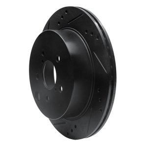 Subaru Forester Brake Rotor (1) - Rear Left - DFC - Drilled & Slotted - Black - `14-`18