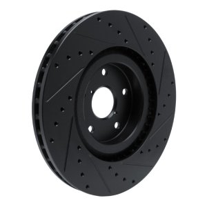 Subaru Ascent Brake Rotor (1) - Front Left - DFC - Drilled & Slotted - Black - `19-`23