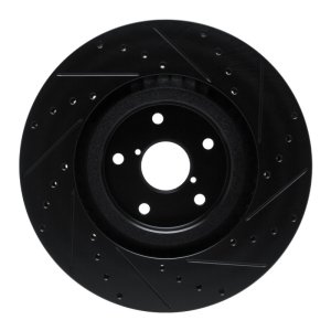 Subaru Ascent Brake Rotor (1) - Front Left - DFC - Drilled & Slotted - Black - `19-`23