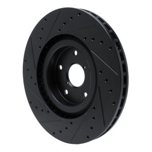 Subaru Ascent Brake Rotor (1) - Front Right - DFC - Drilled & Slotted - Black - `19-`23