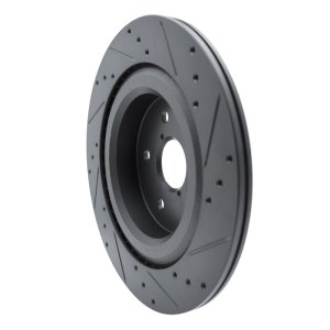 Subaru Ascent Brake Rotor (1) - Rear Left - DFC - Drilled & Slotted - Black - `19-`25